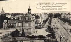 CPA Maisons Laffitte Vue Generale La Mairie Perspective