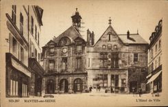 CPA Mantes Sur Seine L'Hotel De Ville