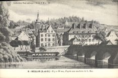 CPA Meulan Vue il y a 30 ans d'après une eau-forte de Mar