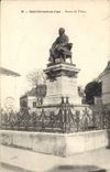 CPA St Germain En Laye Statue De Thiers