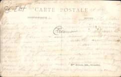 CPA Versailles Rue De Satory cyclistes
