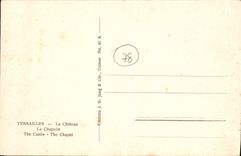 CPA Versailles Le Chateau La Chapelle automobiles