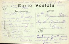 CPA Versailles L'Hotel Des Postes Et La Rue Des chantiers