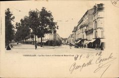 CPA Versailles La Rue Carnot Et I'Avenue De Saint Cloud