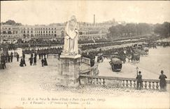 CPA Versailles La Reine et le roi d'Italie A Paris 14-18 octobre 1903 arrivée au château