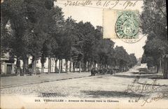 CPA Versailles Avenue De Sceaux Vers Le Chateau