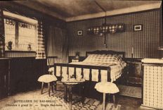 CPA BARBIZON Hotellerie Du Bas Breau Chambre A Grand Lit