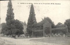 CPA Marly Le Roi Grille De La Propriete De Sardou