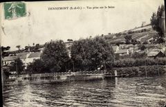CPA Dennemont Vue Prise Sur La Seine