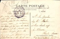 CPA LA Queue Lez Yvelines château de la Couharde Style Louis XIII