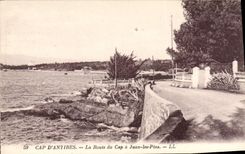CPA Cap Antibes La Route Du Cap A Juan Les Pins