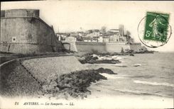CPA Antibes Les Remparts