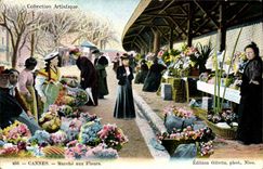 CPA Cannes Marché Aux Fleurs