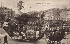 CPA Carnaval De Nice La Foire Humour Faraut Albert