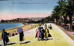 CPA Cannes Promenade De La Groisette