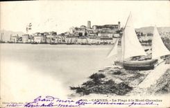 CPA Cannes La Plage Le Mont Chevalier