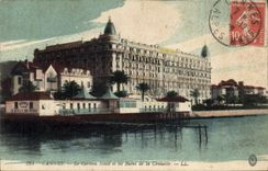CPA Cannes Le Carlton Hotel Et Les Bains