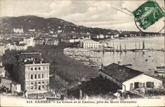 CPA Cannes Le Cours Et Le Casino Pris Du Mont Chevalier