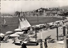 CPSM Cannes La Plage Et Le Suquet