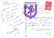 CPSM Cannes Ile Sainte Marguerite Le Debarcadere