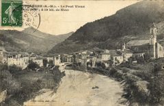 CPA L'Escarene Le Pont Vieux