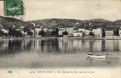 CPA Golfe Juan Vue Generale Du Port Prise De la Jetee