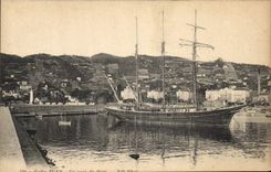 CPA Golfe Juan un coin du port