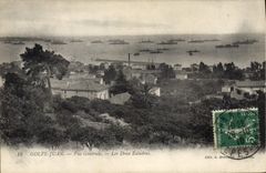 CPA Golfe Juan Vue Generale Les Deux Escadres