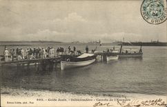 CPA Golfe Juan Debarcadere Canots De I'Escadre