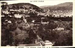 CPA Grasse Vue Generale Et Le Funiculaire