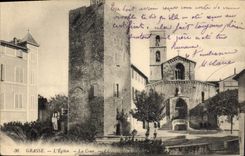 CPA Grasse L'Eglise La Cour