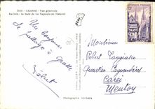 CPSM Grasse Vue Generale Au Loin La Baie de la Napoule