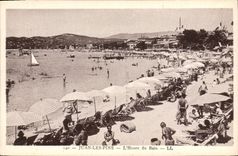 CPA Juan Les Pins L'Heure Du Bain