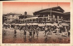 CPA Juan Les Pins Le Casino Les Baigneurs