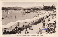 CPA Juan Les Pins L'Heure Du Bain