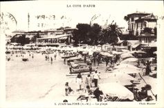 CPA Juan Les Pins La Plage