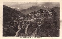 CPA Lantosque Vue Generale
