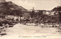 CPA Lantosque Vue Generale Le Rivet