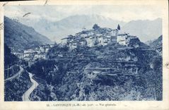 CPA Lantosque Vue Generale