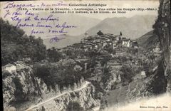 CPA Lantosque Vue entre Les Gorges