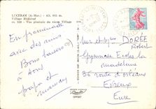 CPSM Luceram Village Medieval Vue Generale Du Vieux village