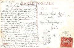 CPA Souvenir De Menton
