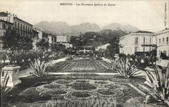 CPA Menton Les Nouveaux Jardins Du Carrei