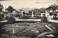 CPA Menton Les Jardins Du Carei