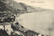 CPA Menton La Baie De Garavan