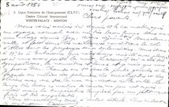 CPA Menton Winter Palace Centre Culturel