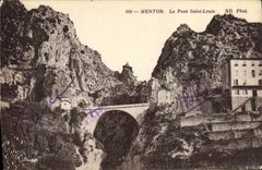 CPA Menton Le Pont Saint Louis