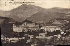 CPA Menton Les Grands Hotels