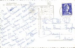 CPA Menton Vue Du Port Et Vieille Ville