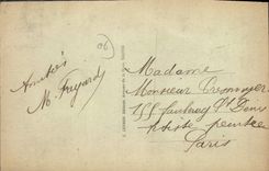 CPA Menton Vue Generale A I'Arriere Plan cap martin